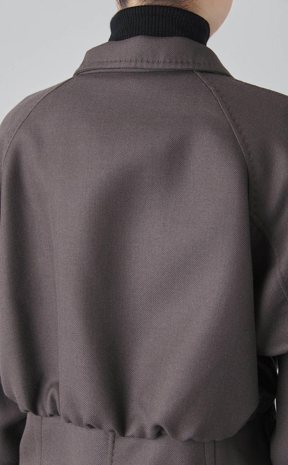 ウールスタンドカラーブルゾン