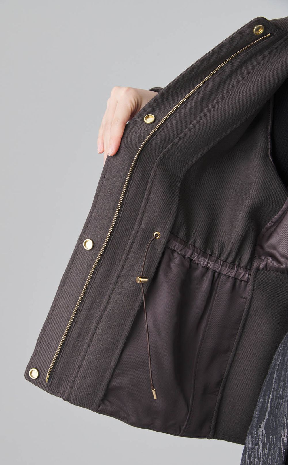 ウールスタンドカラーブルゾン