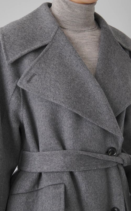 ウールリバーミドルAラインコート