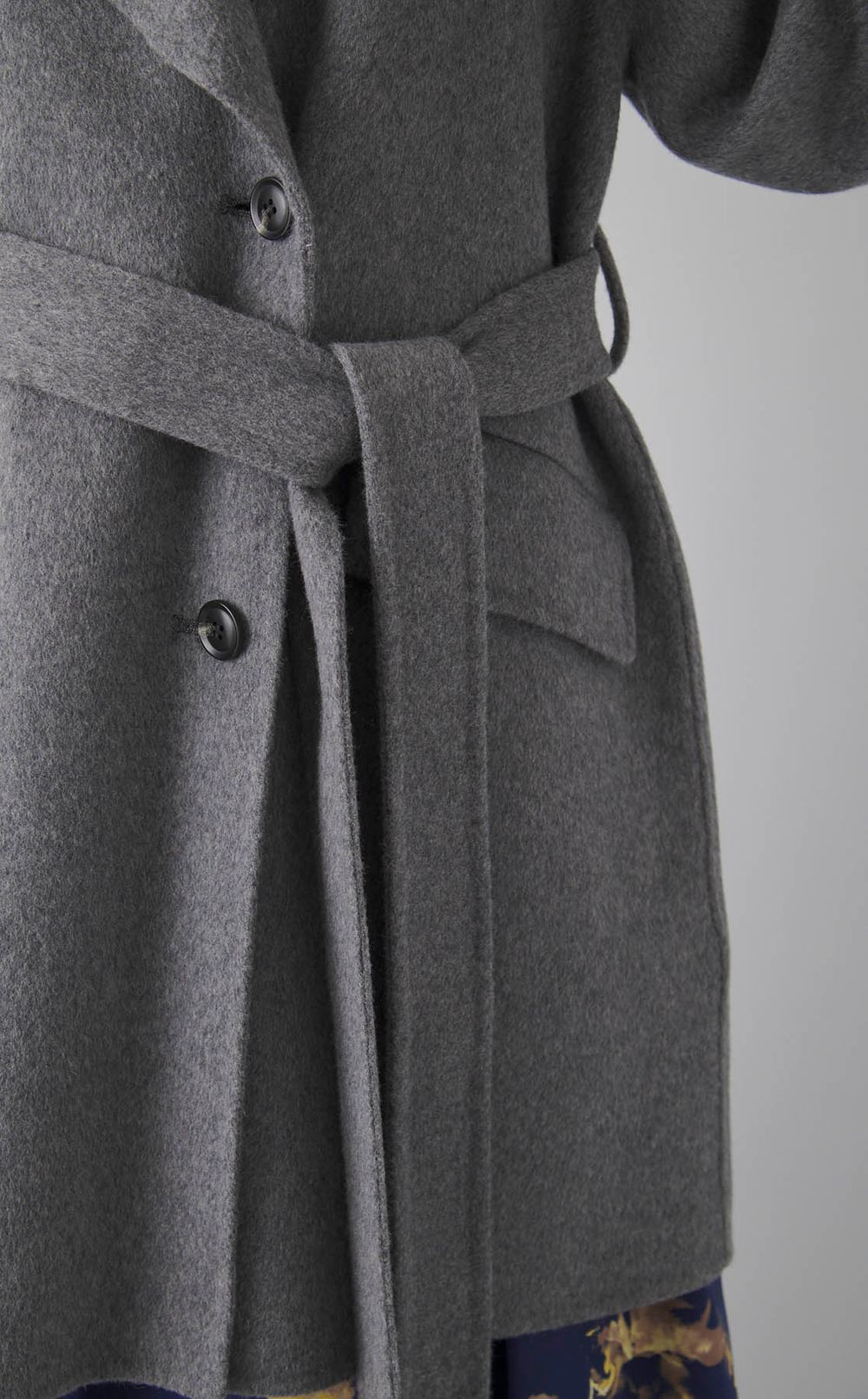 ウールリバーミドルAラインコート