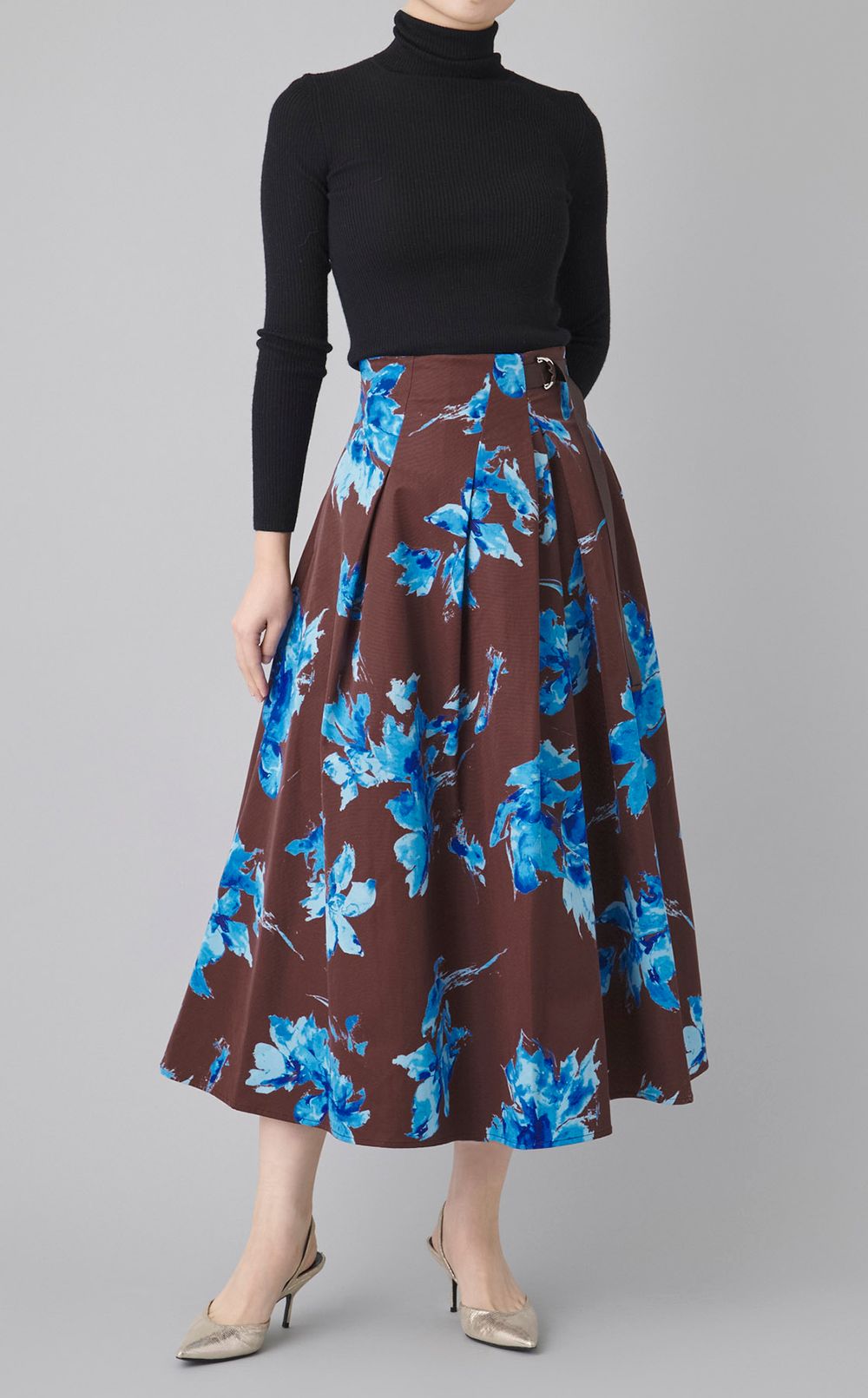 ブラッシュフラワーギャザースカート