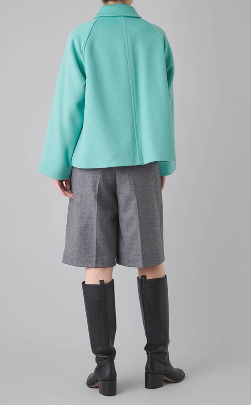 ウールメルトンショートコート