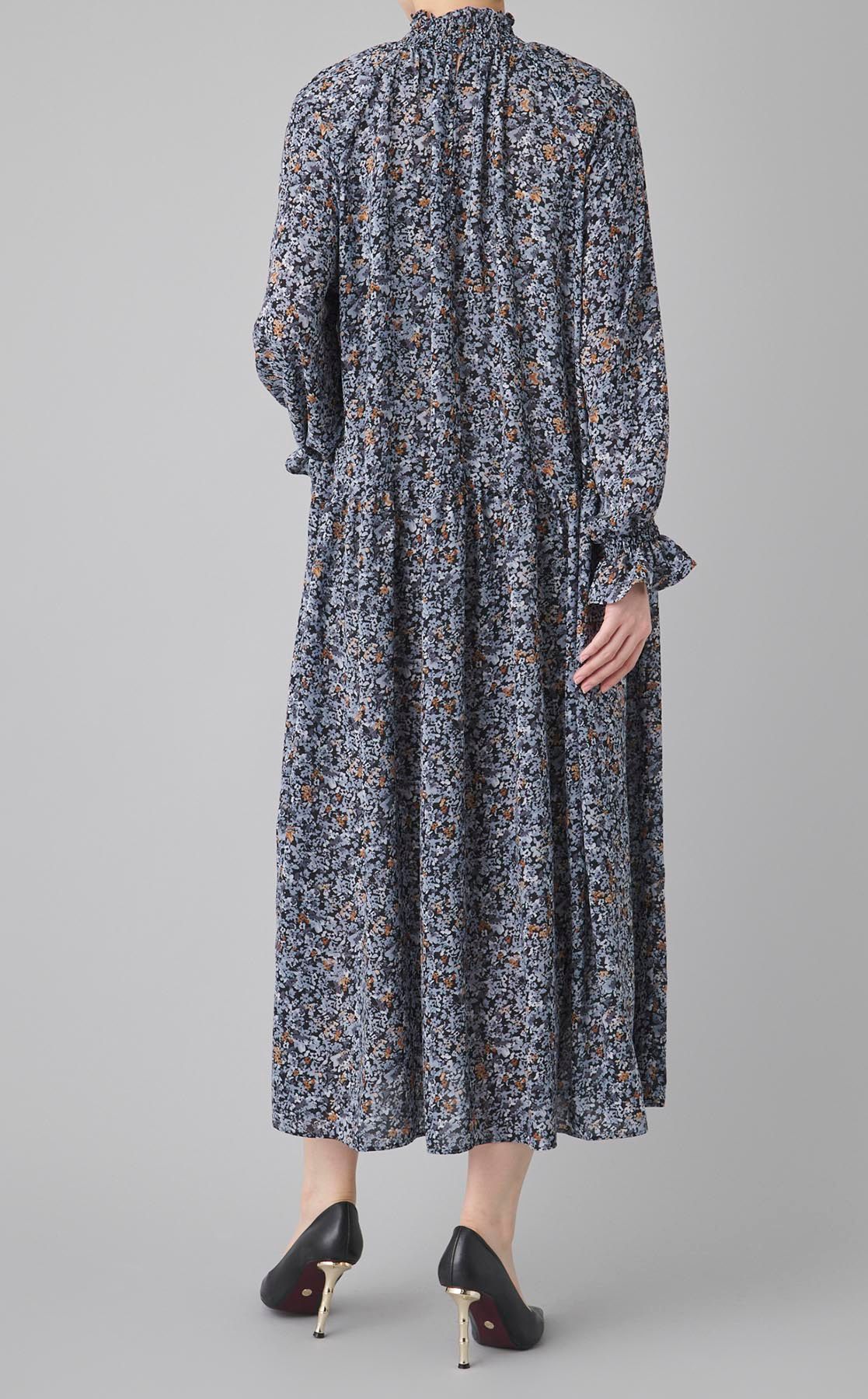 Ballsey｜フラワープリントシャーリングワンピース