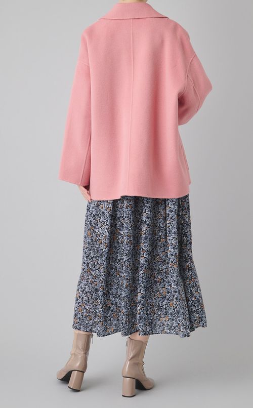 リバーオープンカラーショートコート