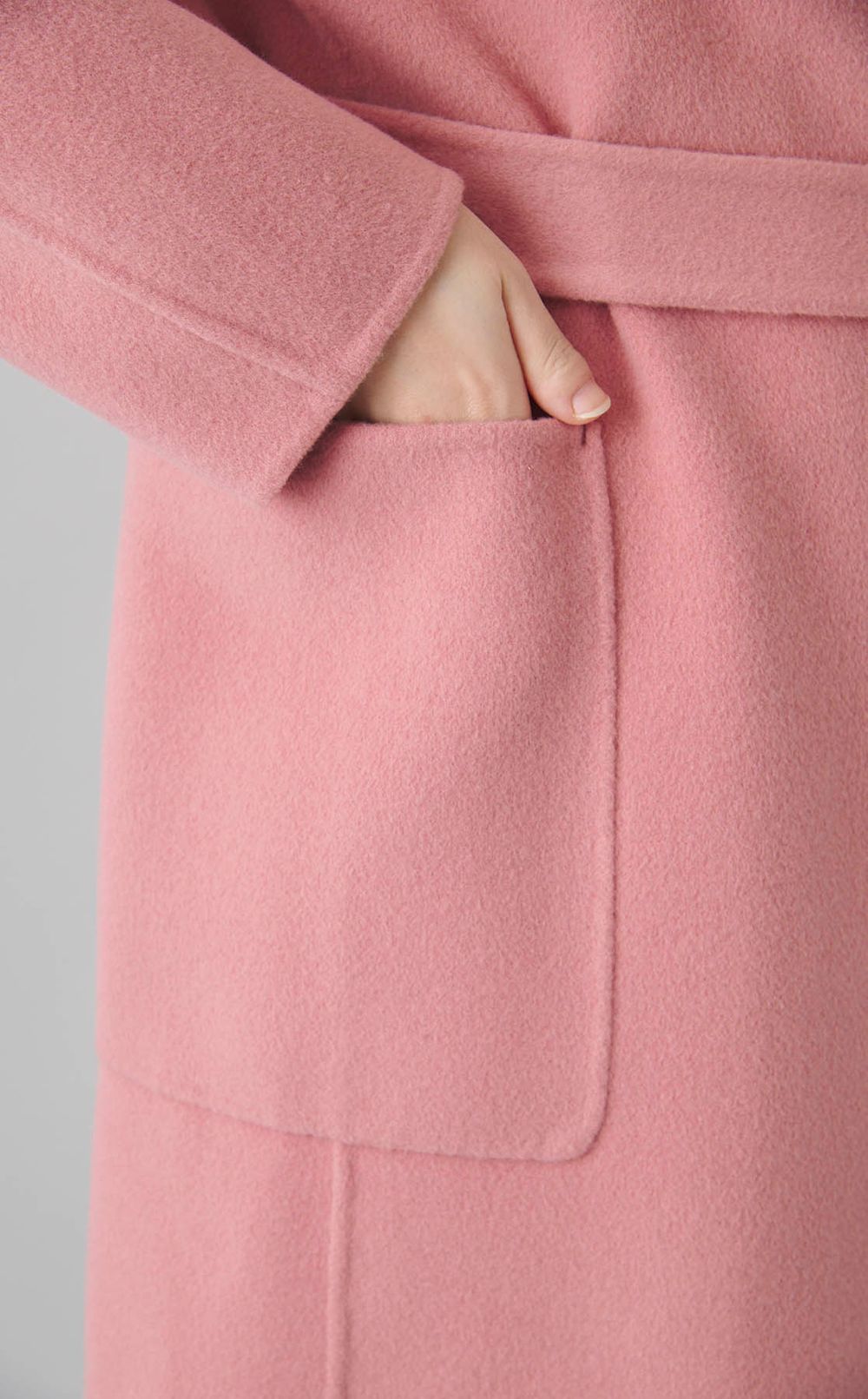 ウールリバーノーカラーコート