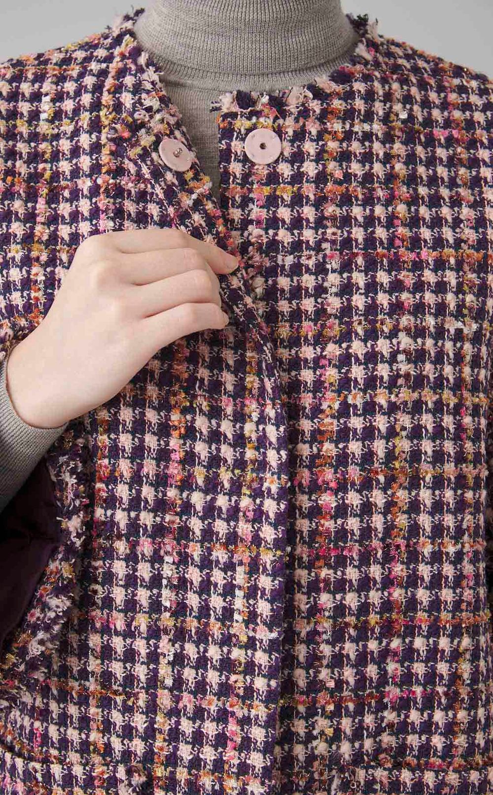 ツイードコクーンコート