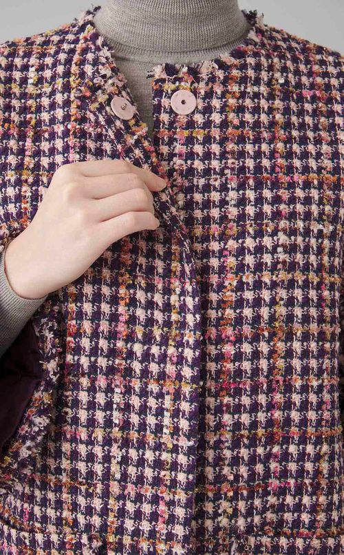 ツイードコクーンコート