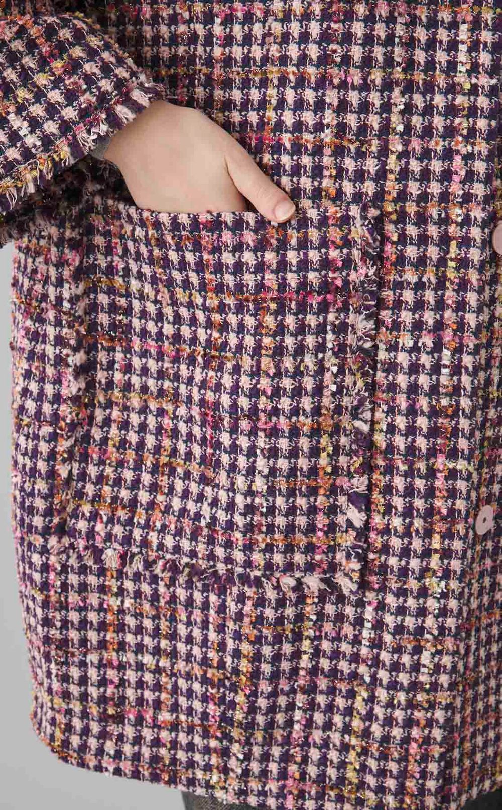 ツイードコクーンコート