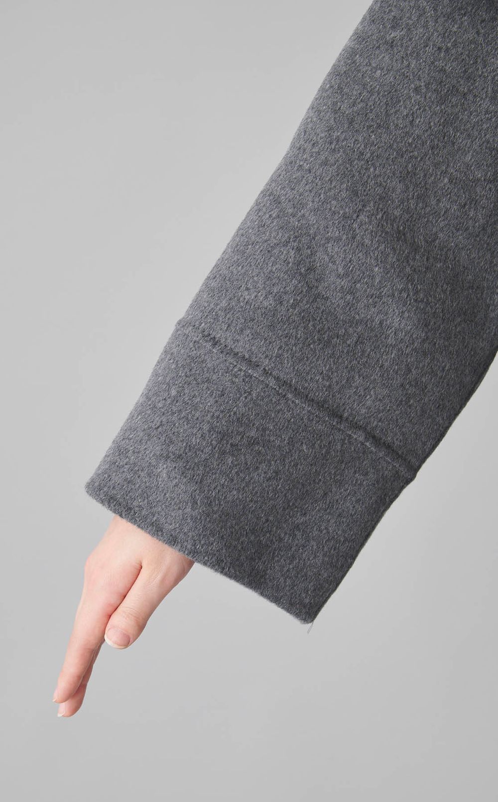 ダブルフェイススタンドカラーコート