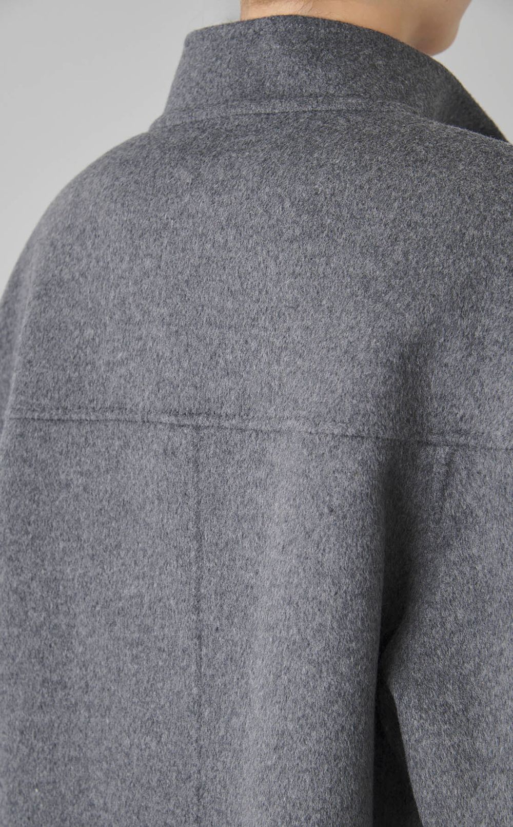 ダブルフェイススタンドカラーコート