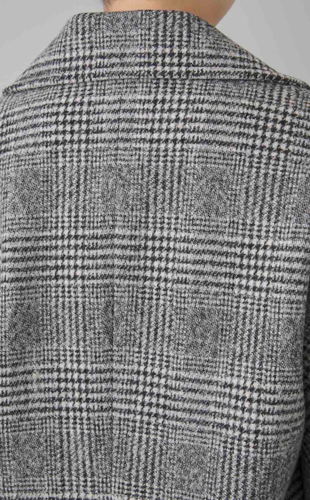 グレンチェックボクシーダブルコート