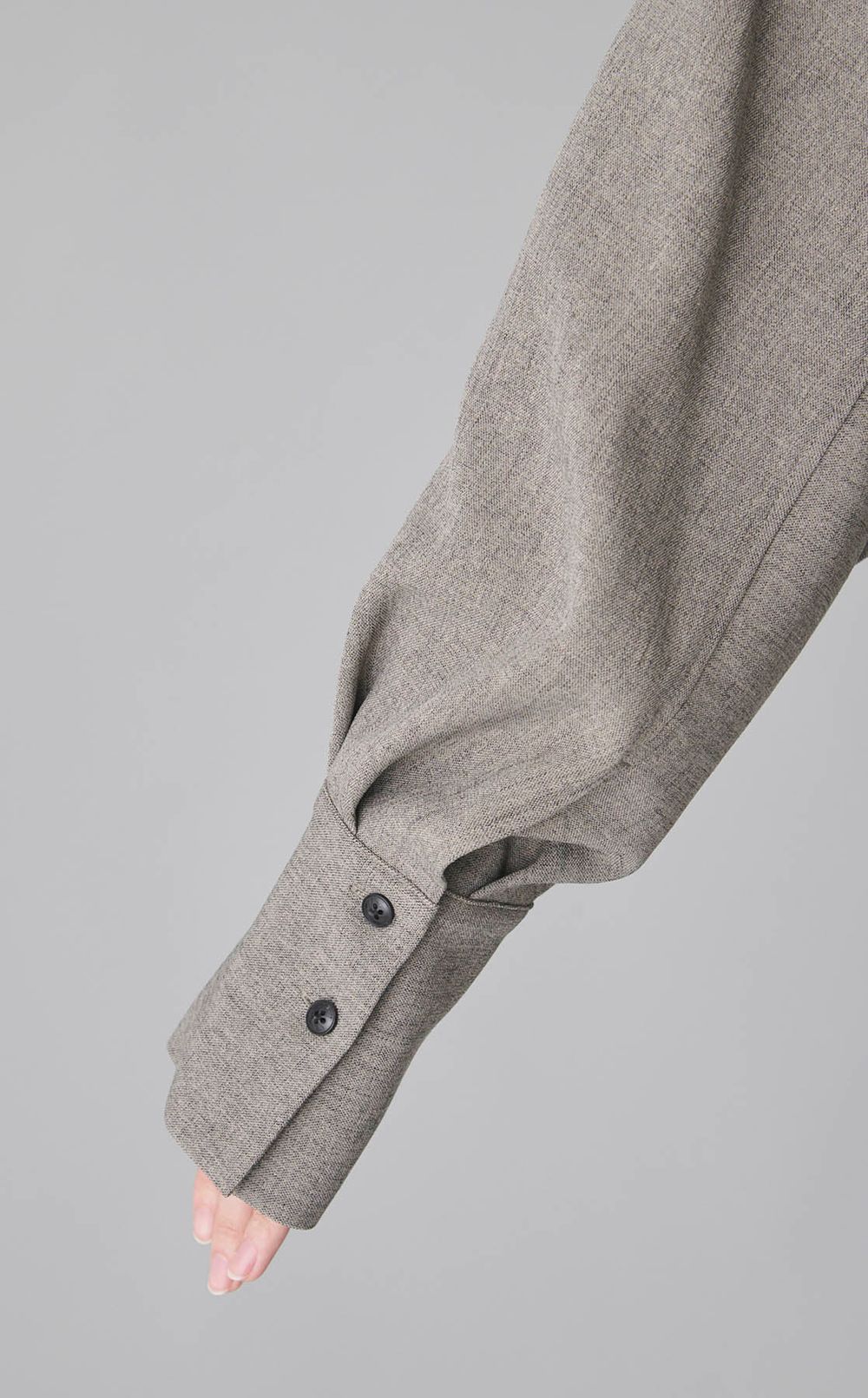 ドルマンスリーブツイルシャツ