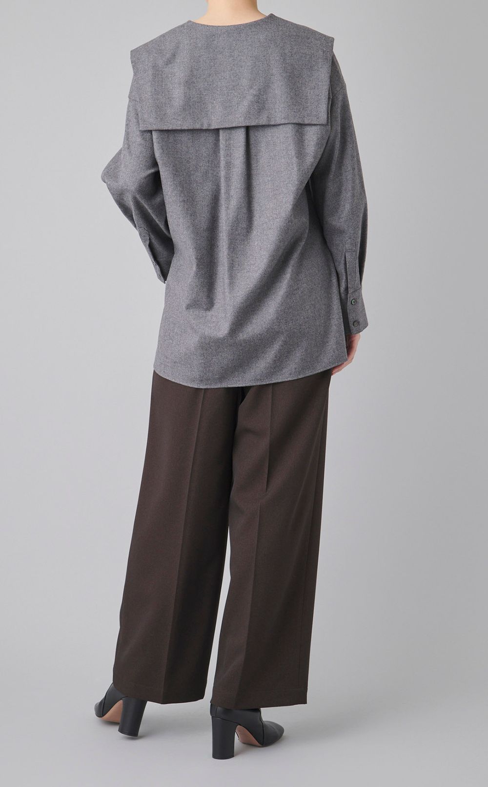 フランネルビッグカラーシャツ