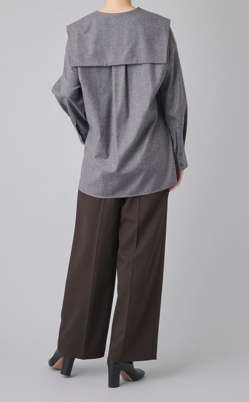 フランネルビッグカラーシャツ