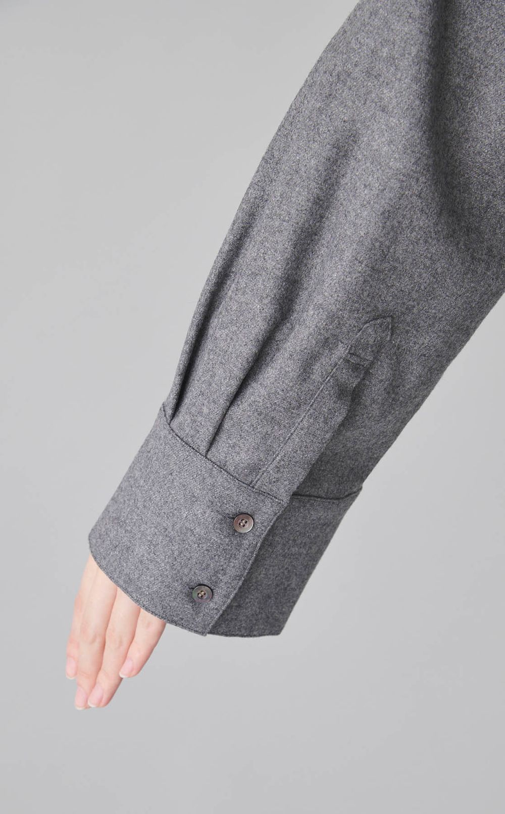 フランネルビッグカラーシャツ