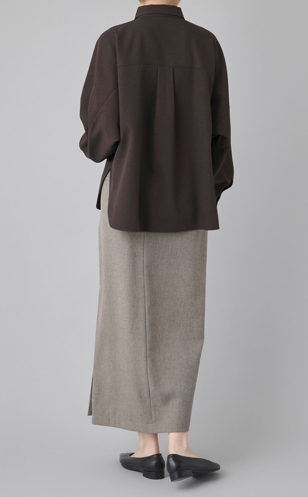 ツイル Iラインロングスカート