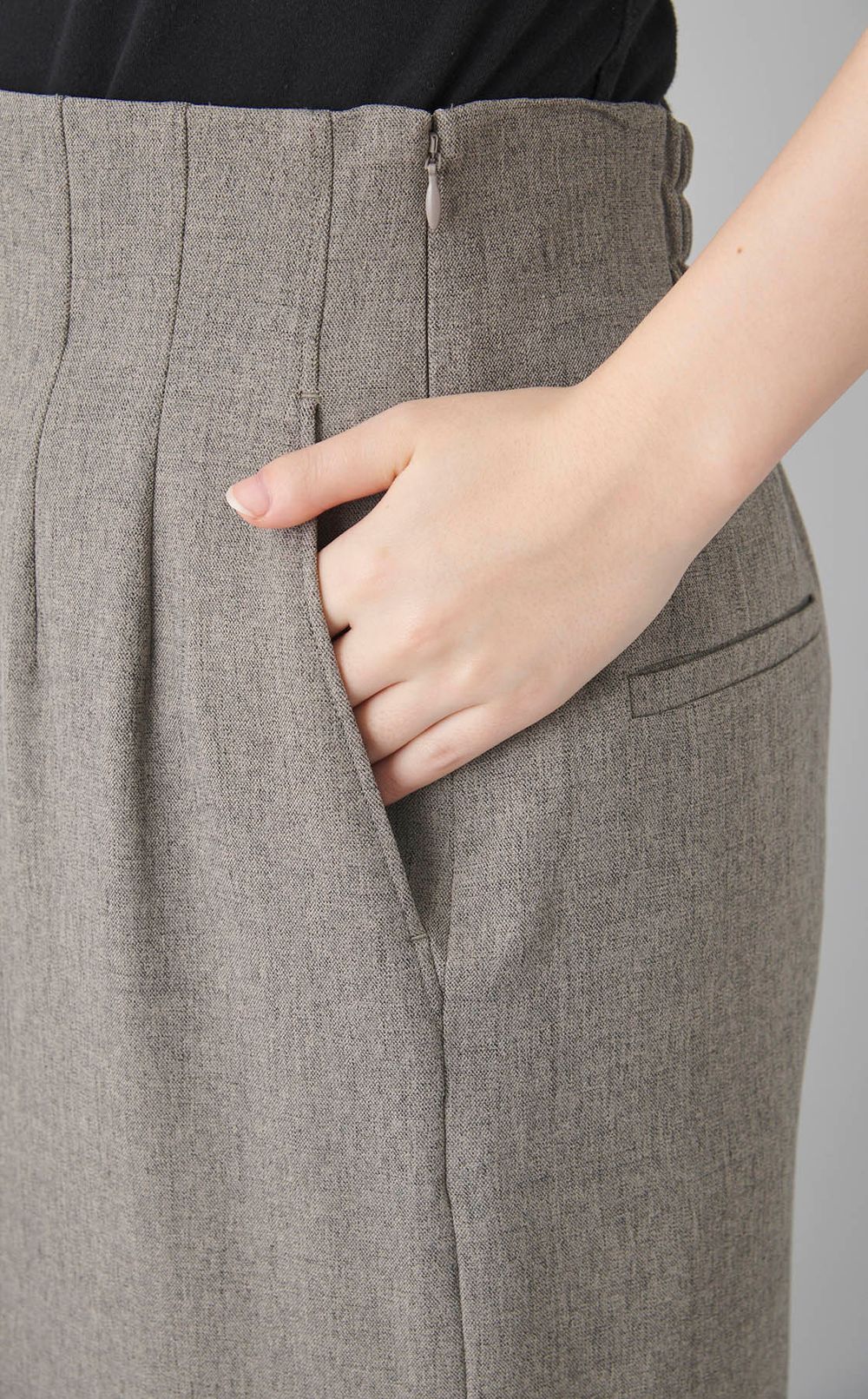 ツイル Iラインロングスカート