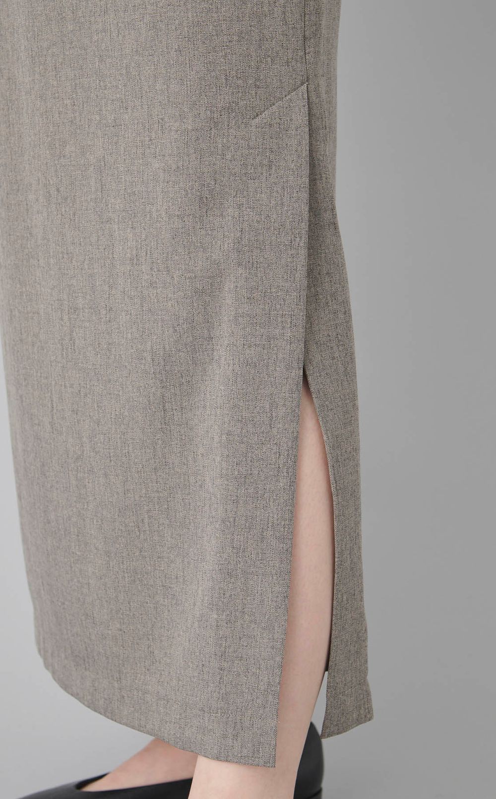 ツイル Iラインロングスカート