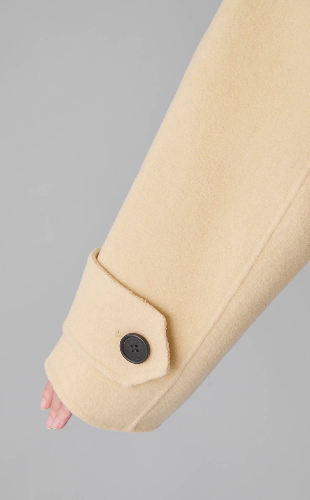 ウールコクーンシルエットPコート