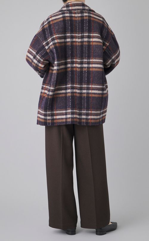 ウールコクーンシルエットPコート