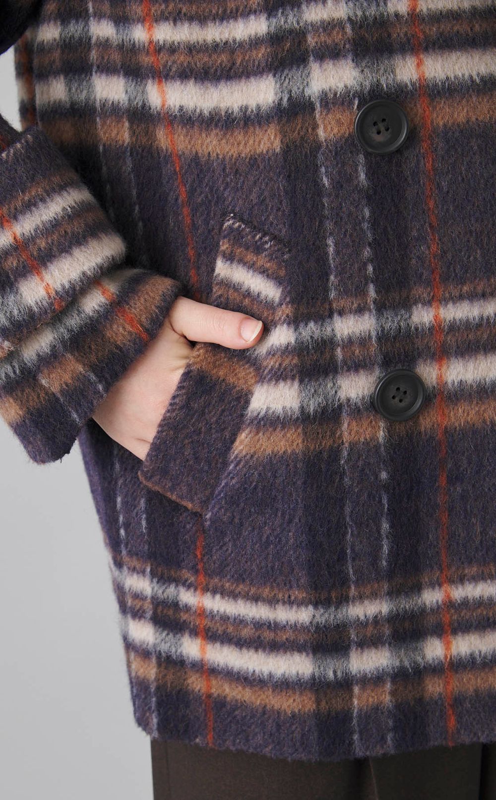 ウールコクーンシルエットPコート