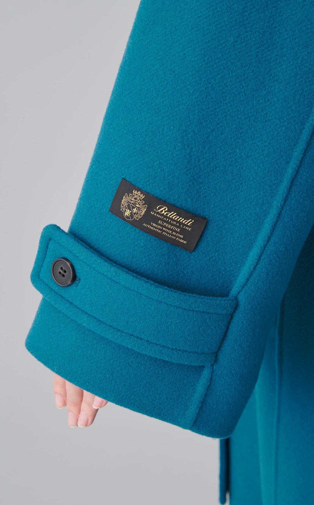 ステンカラースリットロングコート