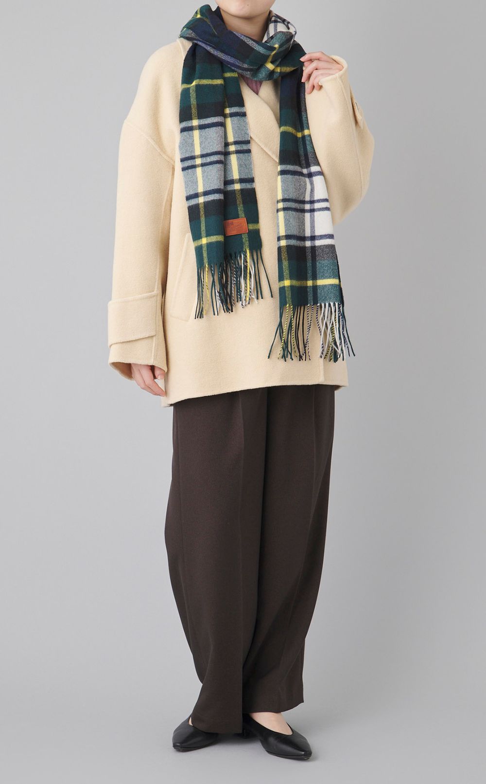 ウールコクーンシルエットPコート