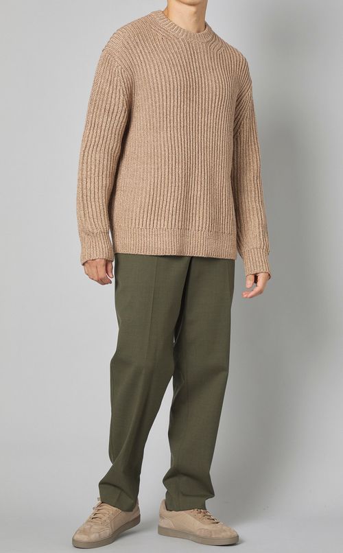 アゼクルーネックニットプルオーバー