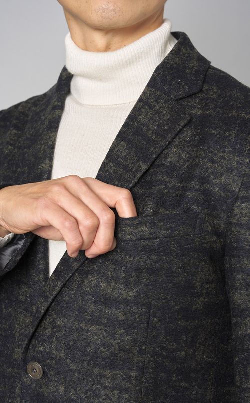 ウールジャガードジャケット