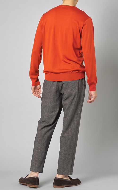 チェックプリントパンツ