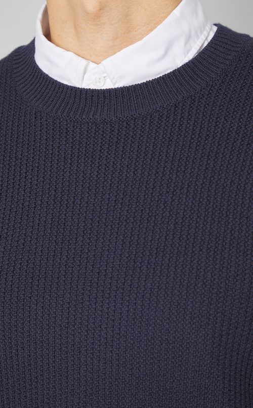 ファインメリノクルーネックニット
