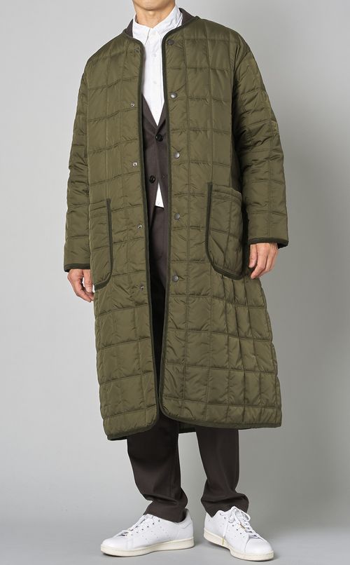 キルティングラウンドカラーコート