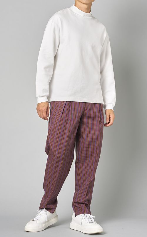 チェックバルーンパンツ