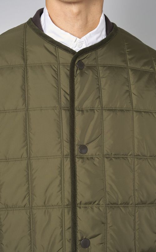 キルティングラウンドカラーコート