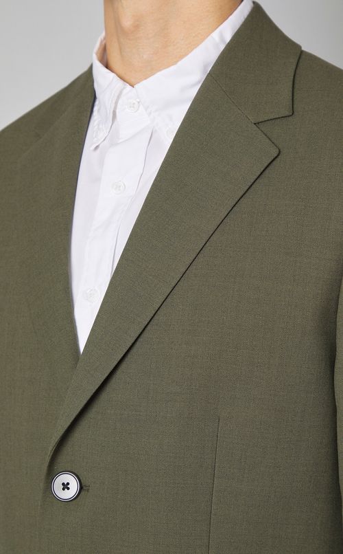 ウールツイルボックスジャケット