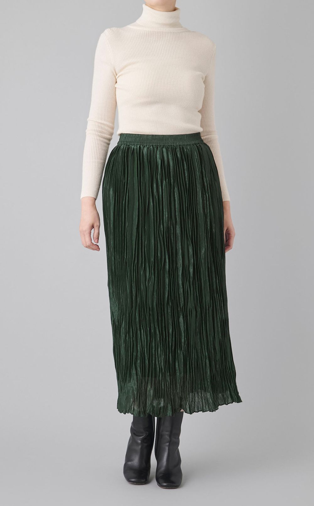 グロスプリーツスカート