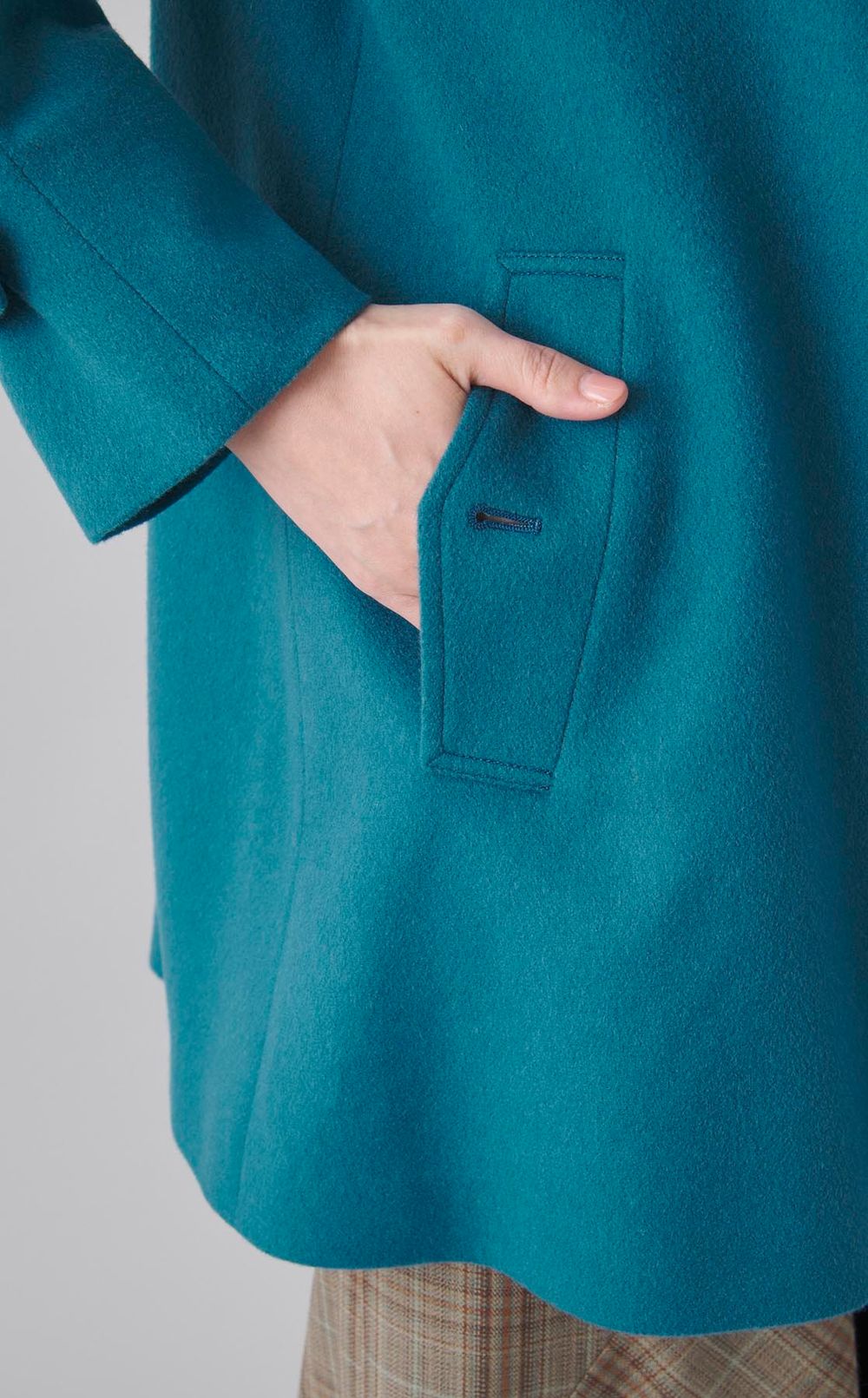 ウールカシミアAラインコート