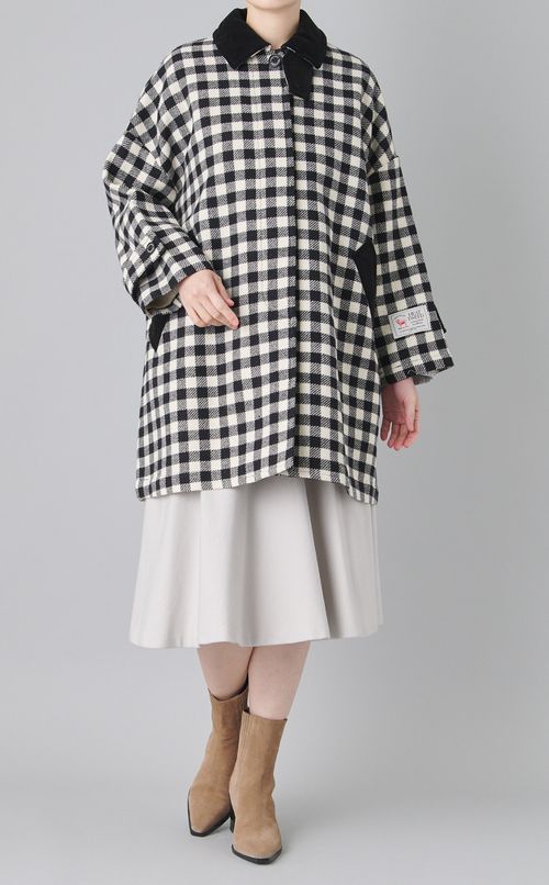 MALTON HTチェックロングコート