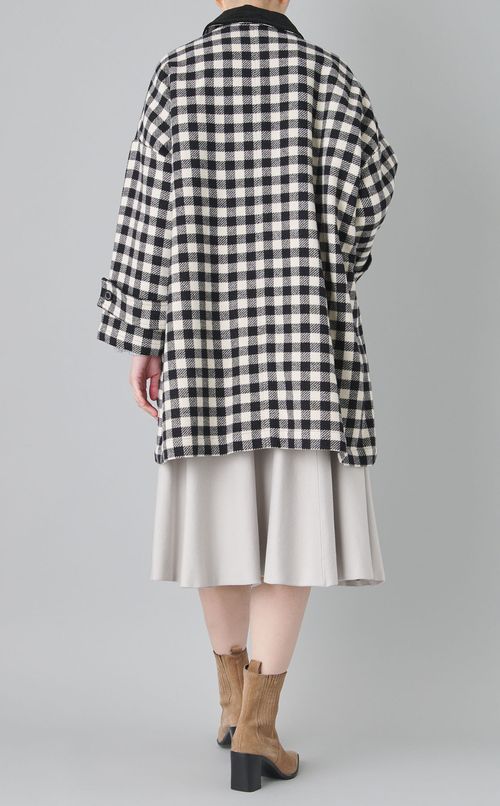 MALTON HTチェックロングコート