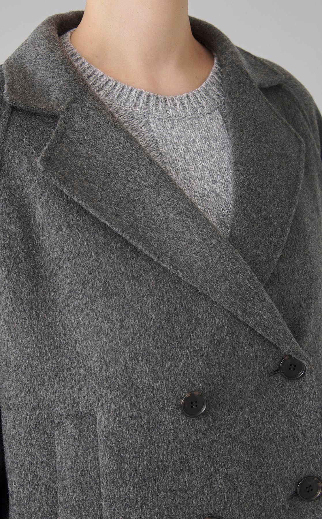 Theory luxe｜ダブルフェイスリバーショートコート