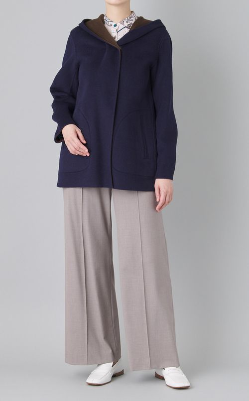 リバーシブルフーディコート