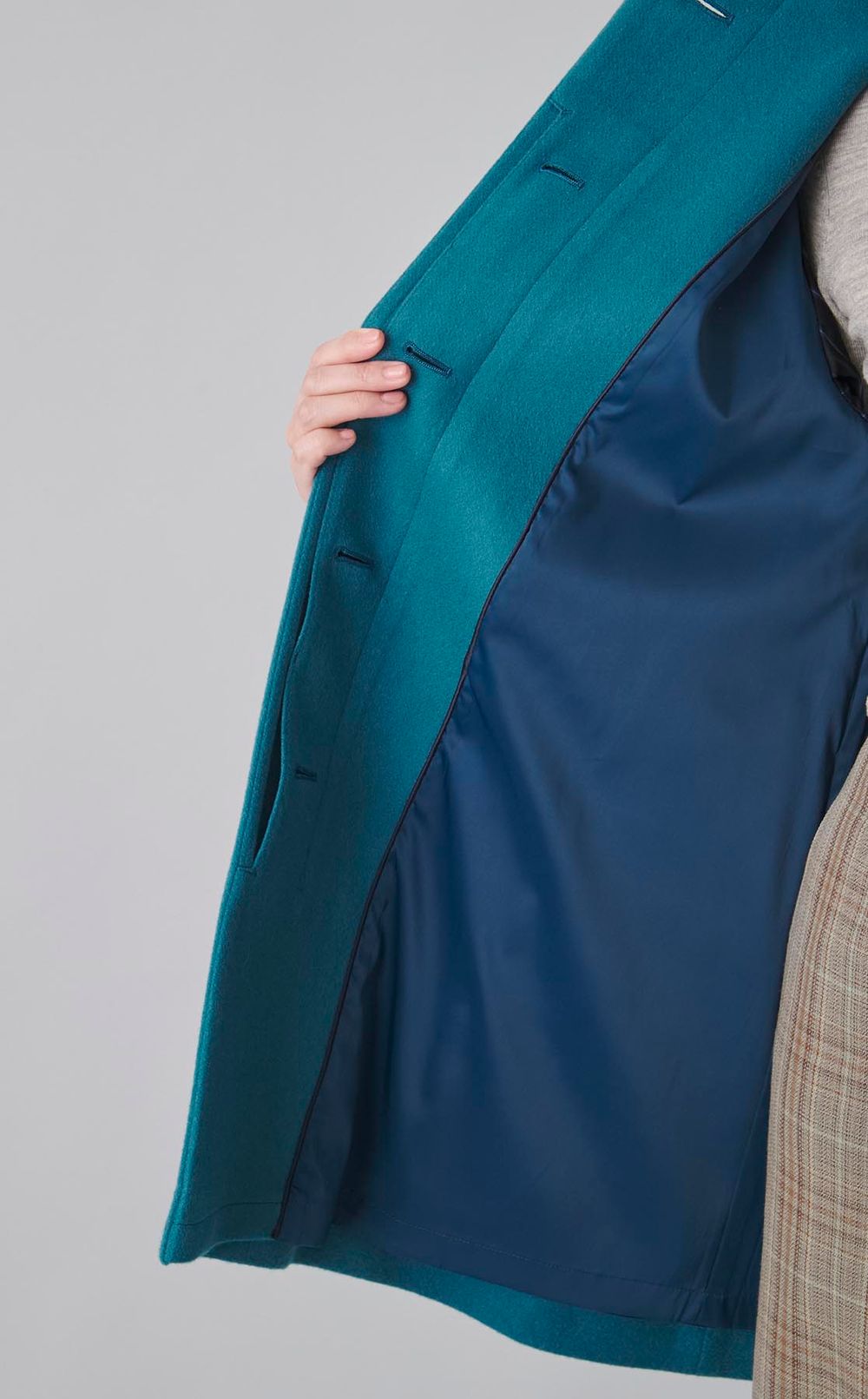 ウールカシミアAラインコート