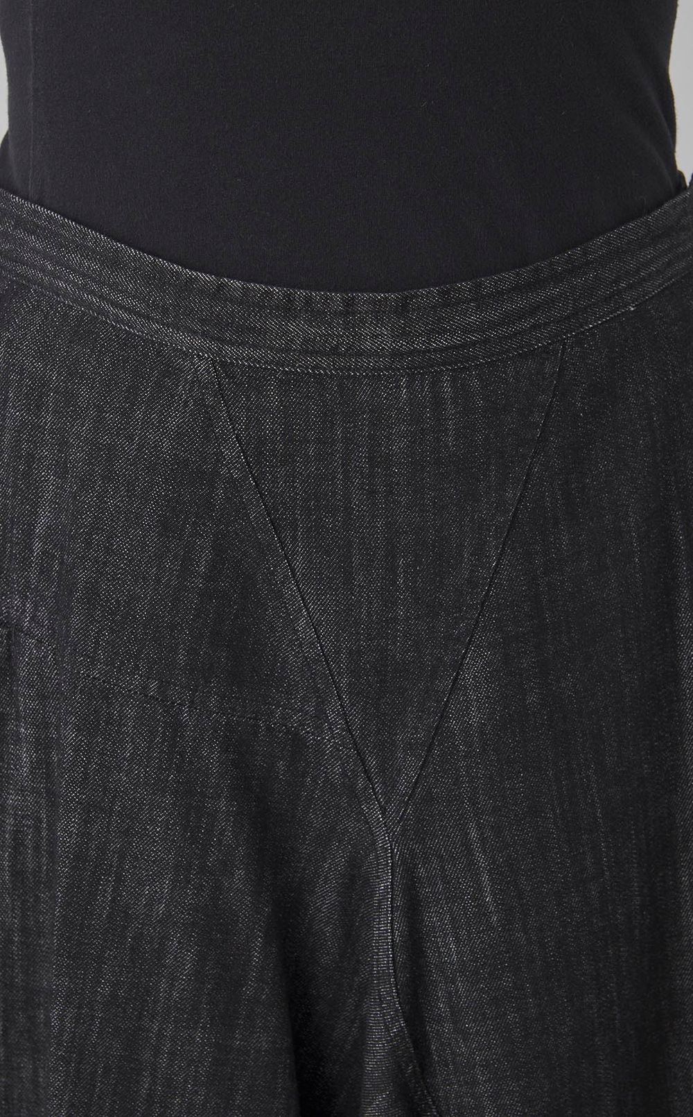 ウォッシュドデニムフレアスカー卜