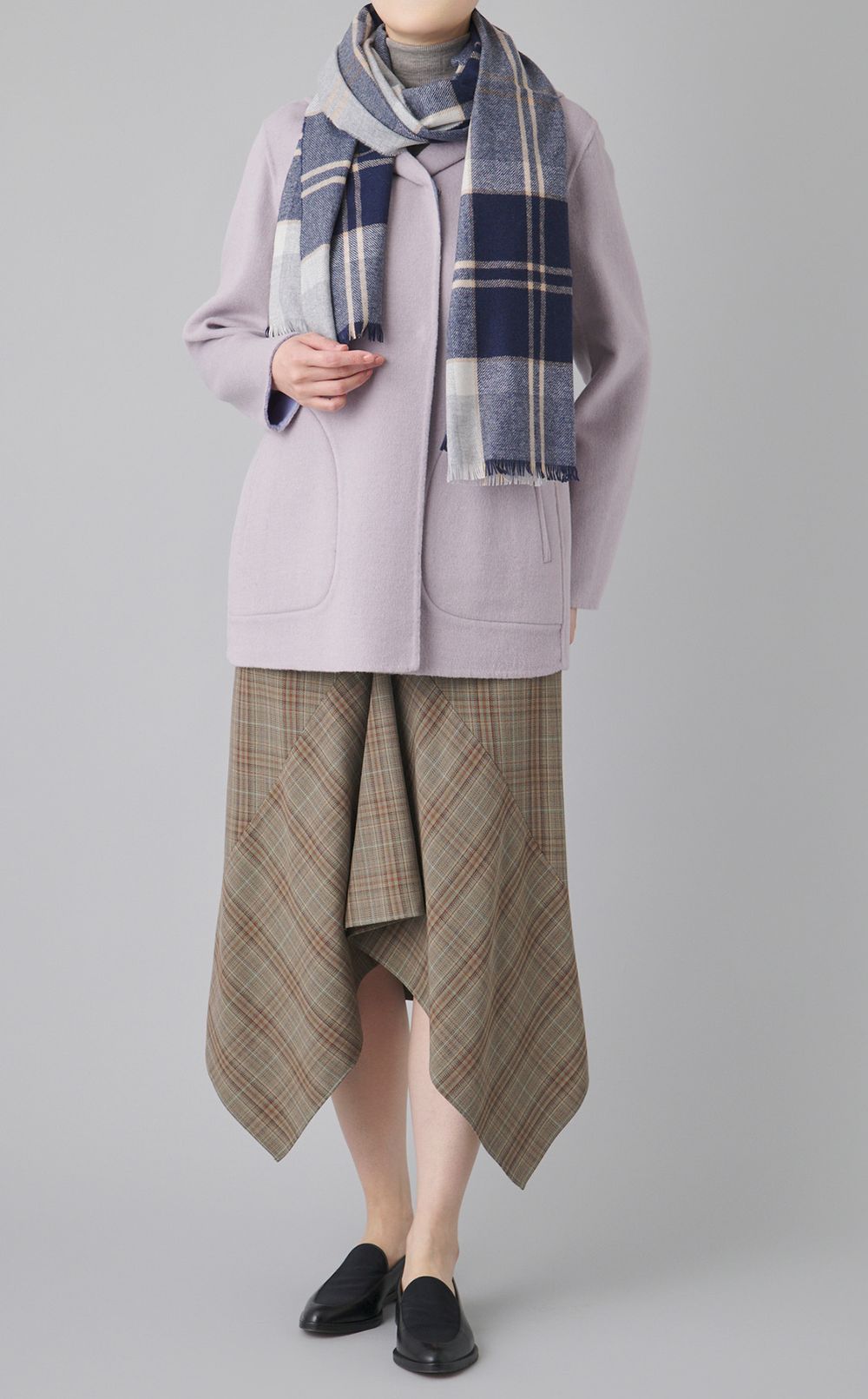 カシミヤ大判スカーフ