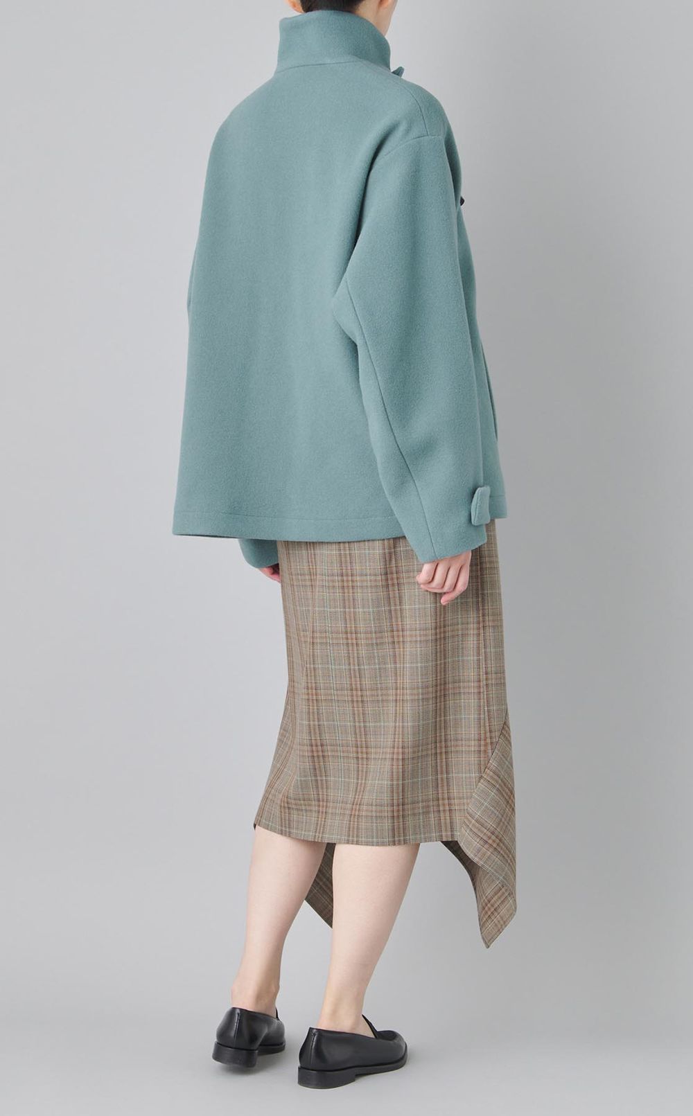 エンブロイダリーウールショートコート