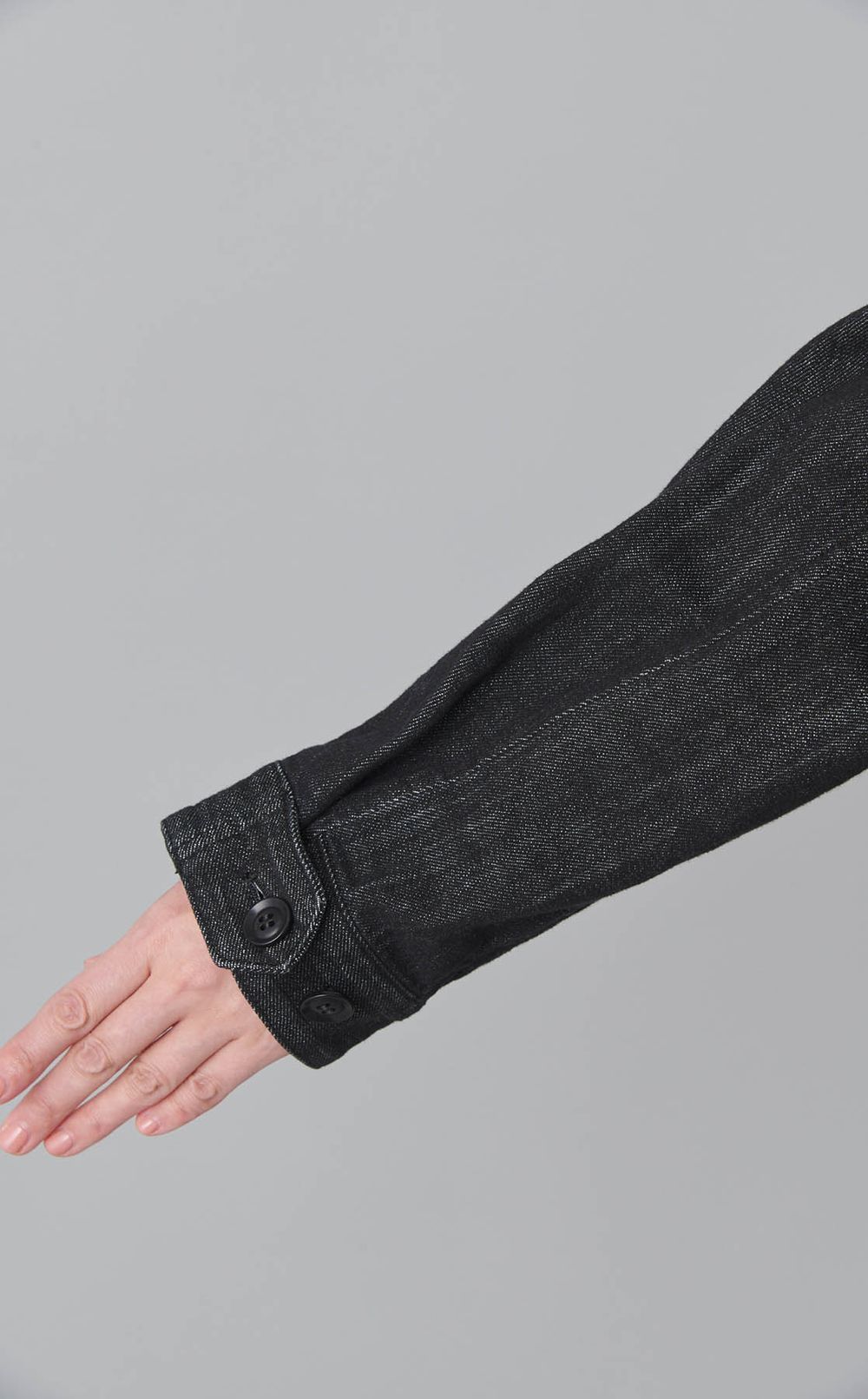 デザインカラーウォッシュドデニムブルゾン