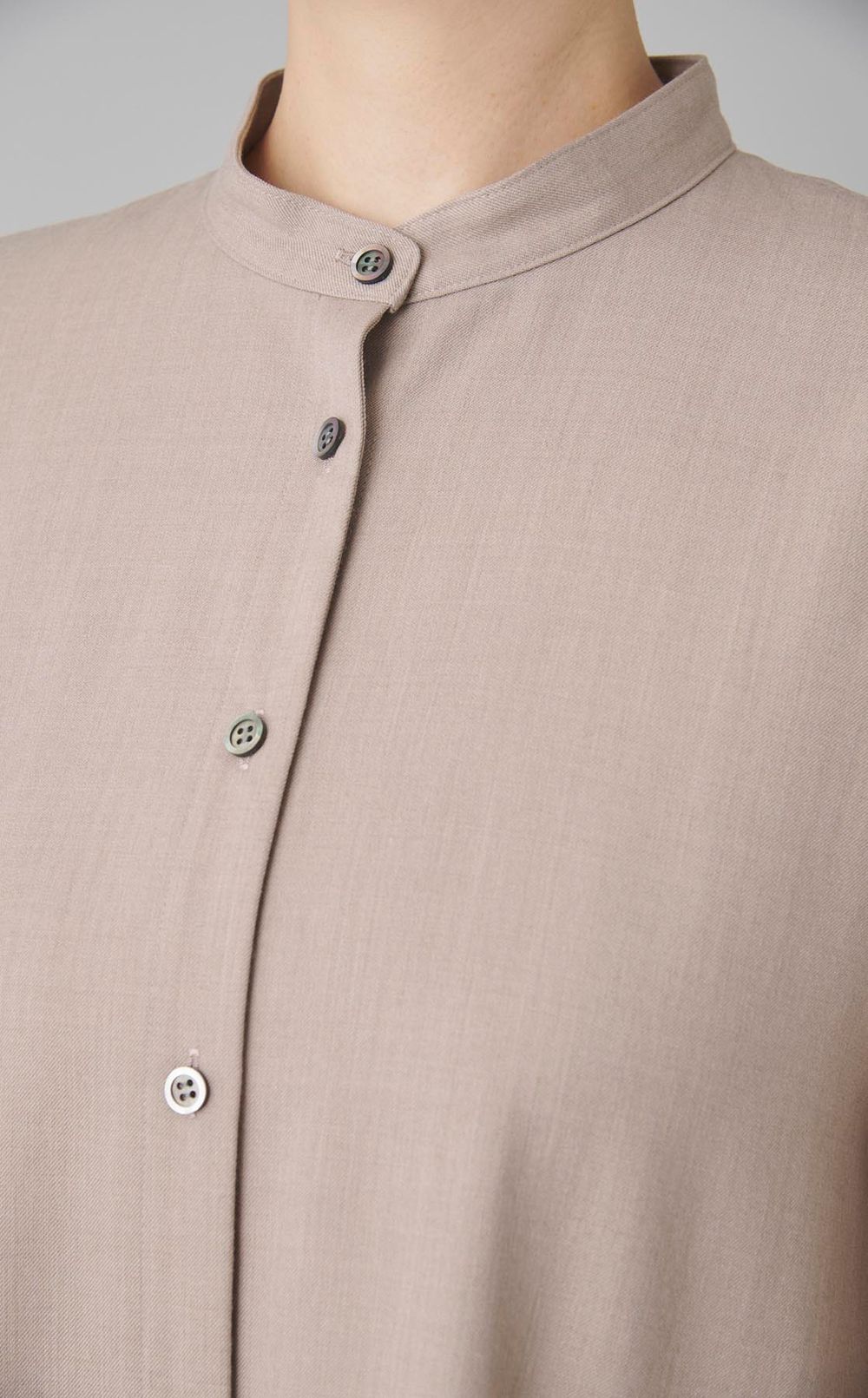 ツイルバイカラーロングワンピース