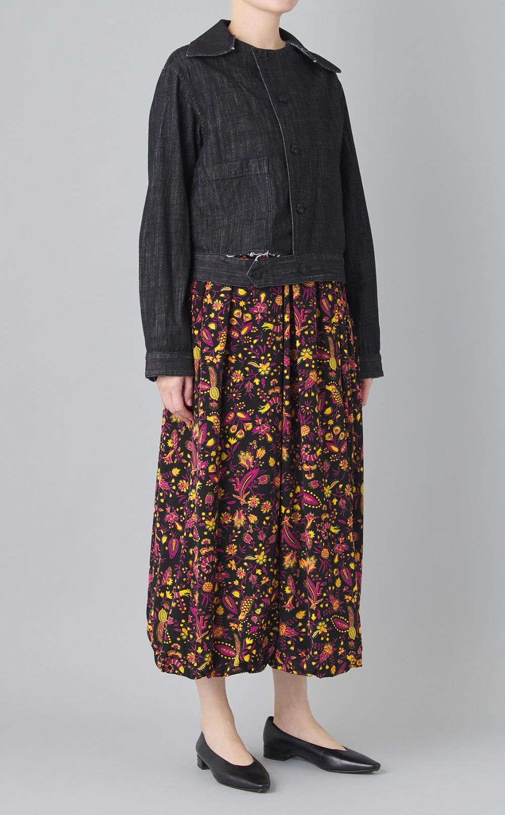 フラワープリン卜バルーンスカー卜