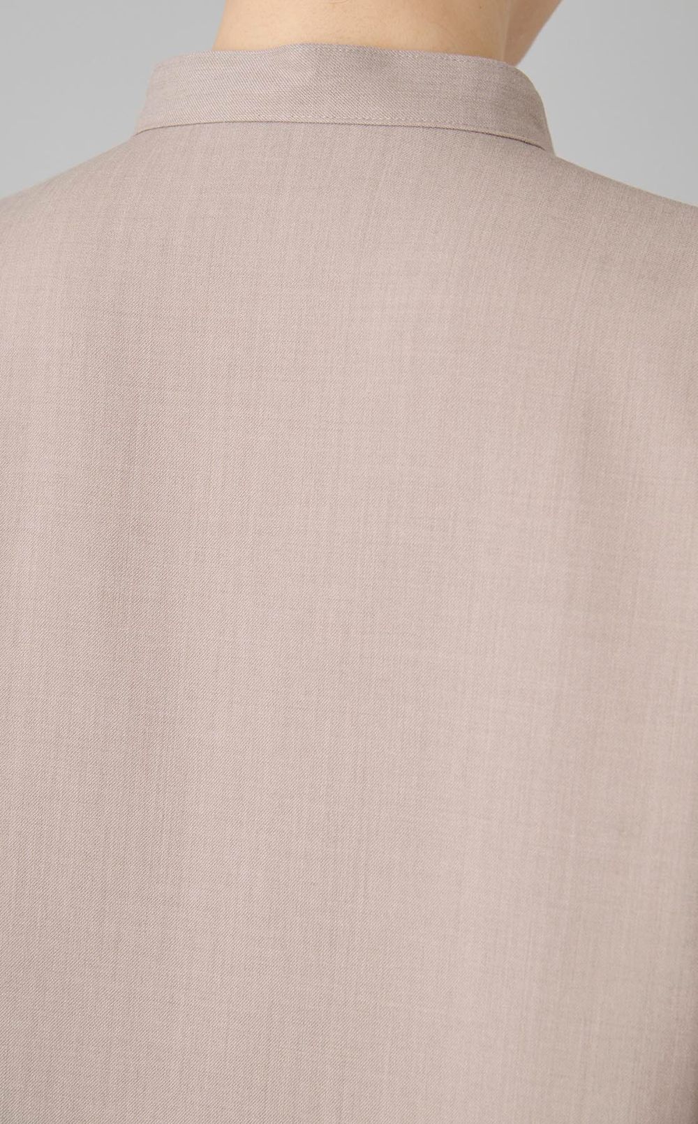 ツイルバイカラーロングワンピース