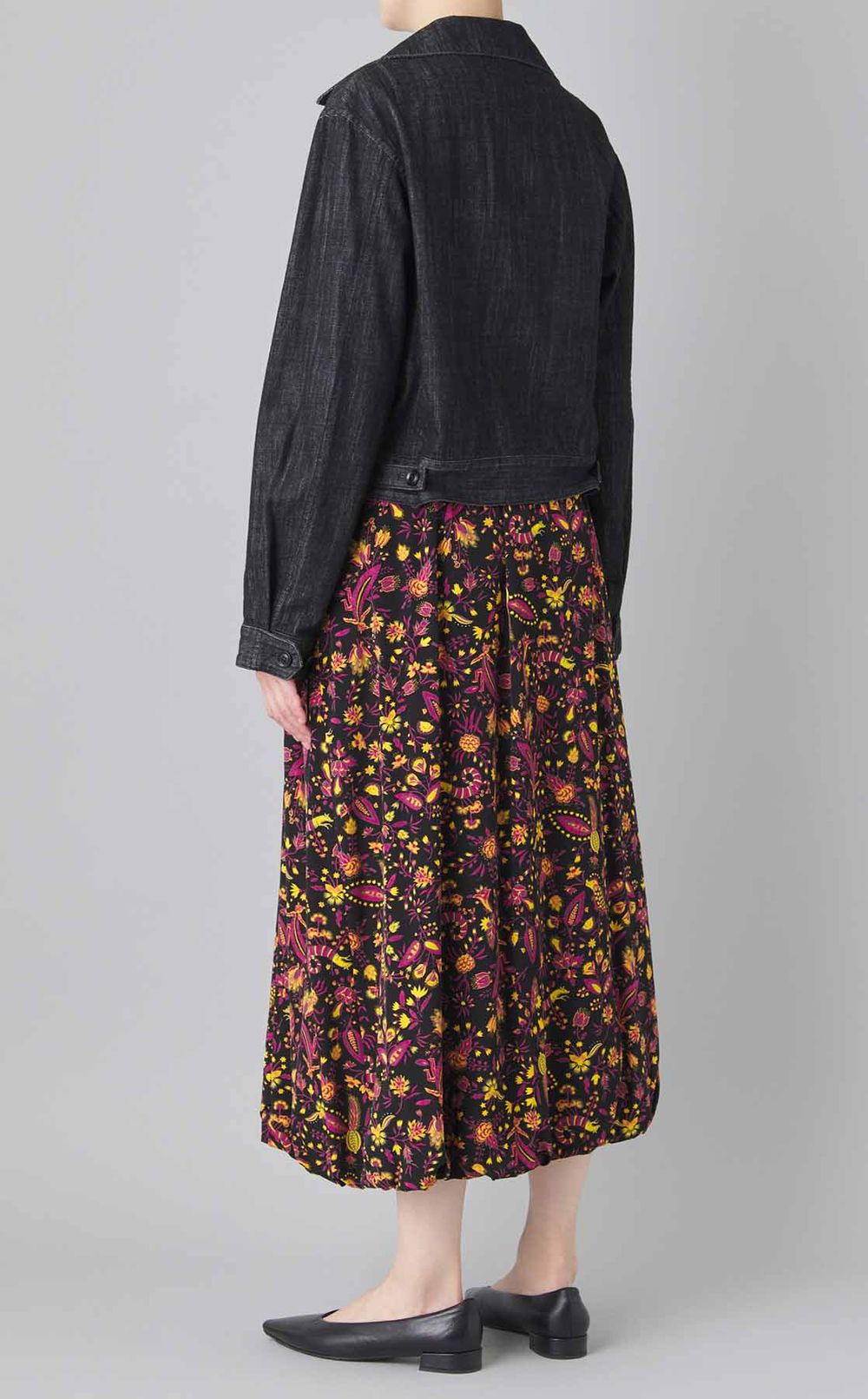 フラワープリン卜バルーンスカー卜